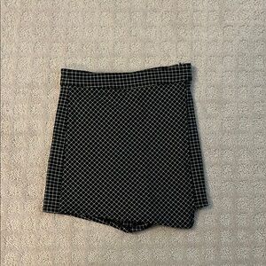 Garage Black and White Checkered Mini Skirt